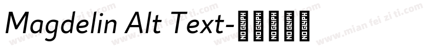 Magdelin Alt Text字体转换